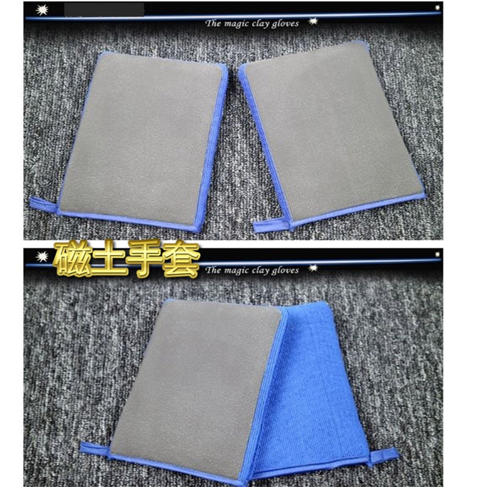 【ANENG】磁土手套 磁土海綿 台灣現貨寄出 洗車必備 磁土美容系列 磁土布 磁土清潔布 汽車美容布 汽車打蠟布-細節圖2