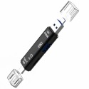 (5合1) 萬用高速讀卡機 SD+TF+USB OTG 讀卡機Type-C/安卓/USB 記憶卡隨身碟讀卡器-規格圖8