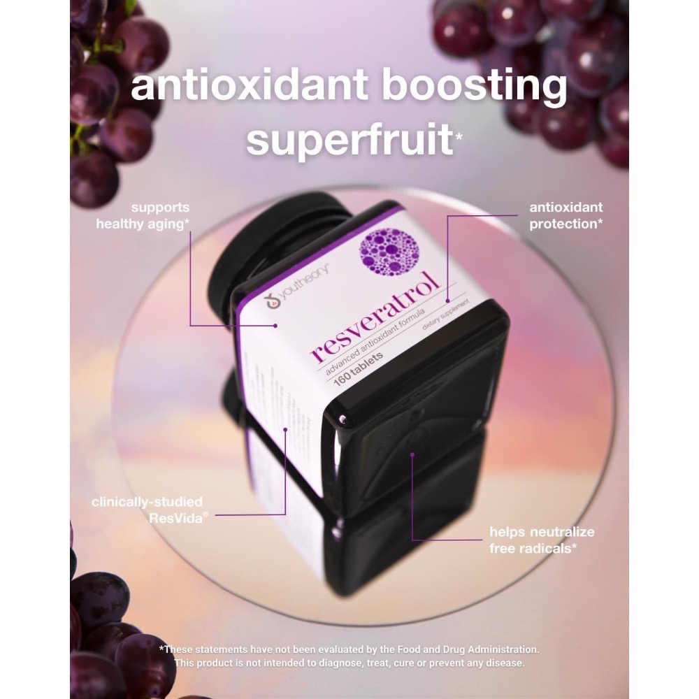 緋聞 🌺 Youtheory (年輕原理) 白藜蘆醇 / 高級配方 / 加增強錠 / Resveratrol ♥️-細節圖2