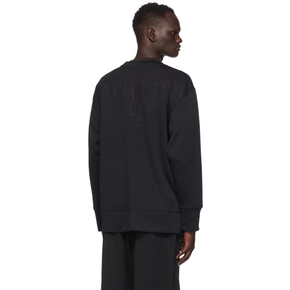 緋聞 🧡 Y-3 (Y3) 刺繡 / 黑色 / 長袖 / 衛衣 / T恤 / 大學T 🎀-細節圖4