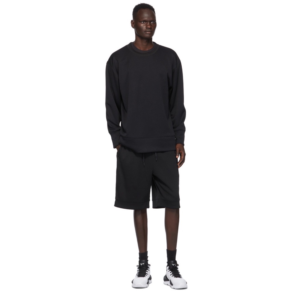 緋聞 🧡 Y-3 (Y3) 刺繡 / 黑色 / 長袖 / 衛衣 / T恤 / 大學T 🎀-細節圖6