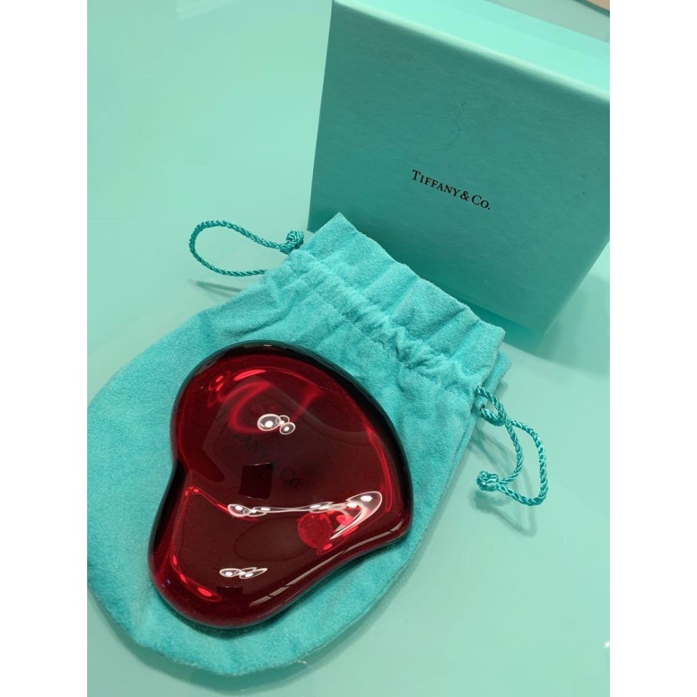 緋聞 ♥️ Tiffany & Co 心形 / 愛的真締 / 水晶紙鎮 / 玻璃紙鎮 / 精品擺飾 / 網美道具 👠-細節圖2