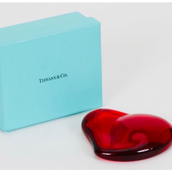 緋聞 ♥️ Tiffany & Co 心形 / 愛的真締 / 水晶紙鎮 / 玻璃紙鎮 / 精品擺飾 / 網美道具 👠-細節圖11