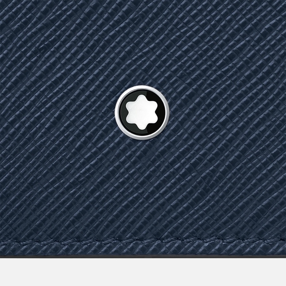 緋聞 👩🏻 MONTBLANC 萬寶龍 / 匠心 / 古典 / 墨水藍 / 皮夾 / 短夾 / 卡夾 / 錢包 /名片夾👛-細節圖6