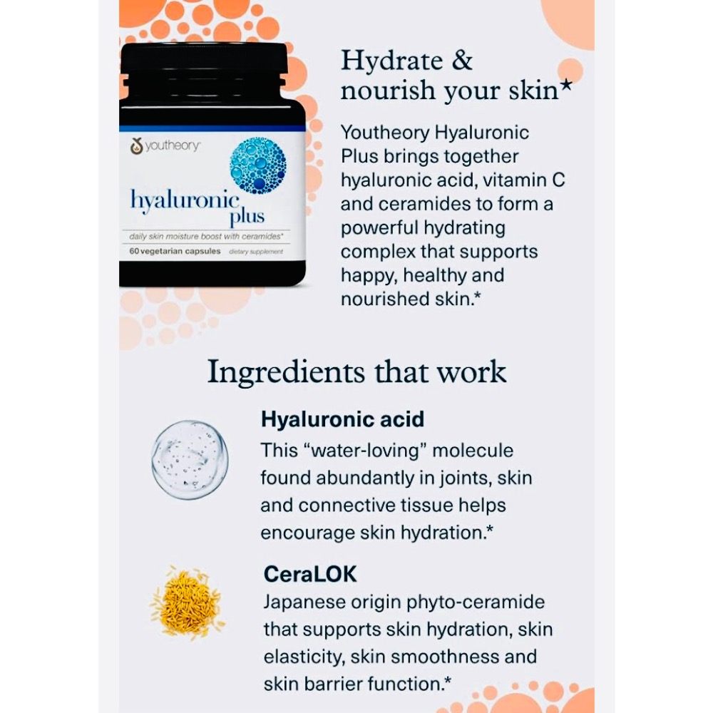 緋聞 🌺 Youtheory (年輕原理) 玻尿酸 / 神經醯胺 / 賽洛美 / 分子釘 / 胜肽蛋白 / 加增強錠 ♥️-細節圖8