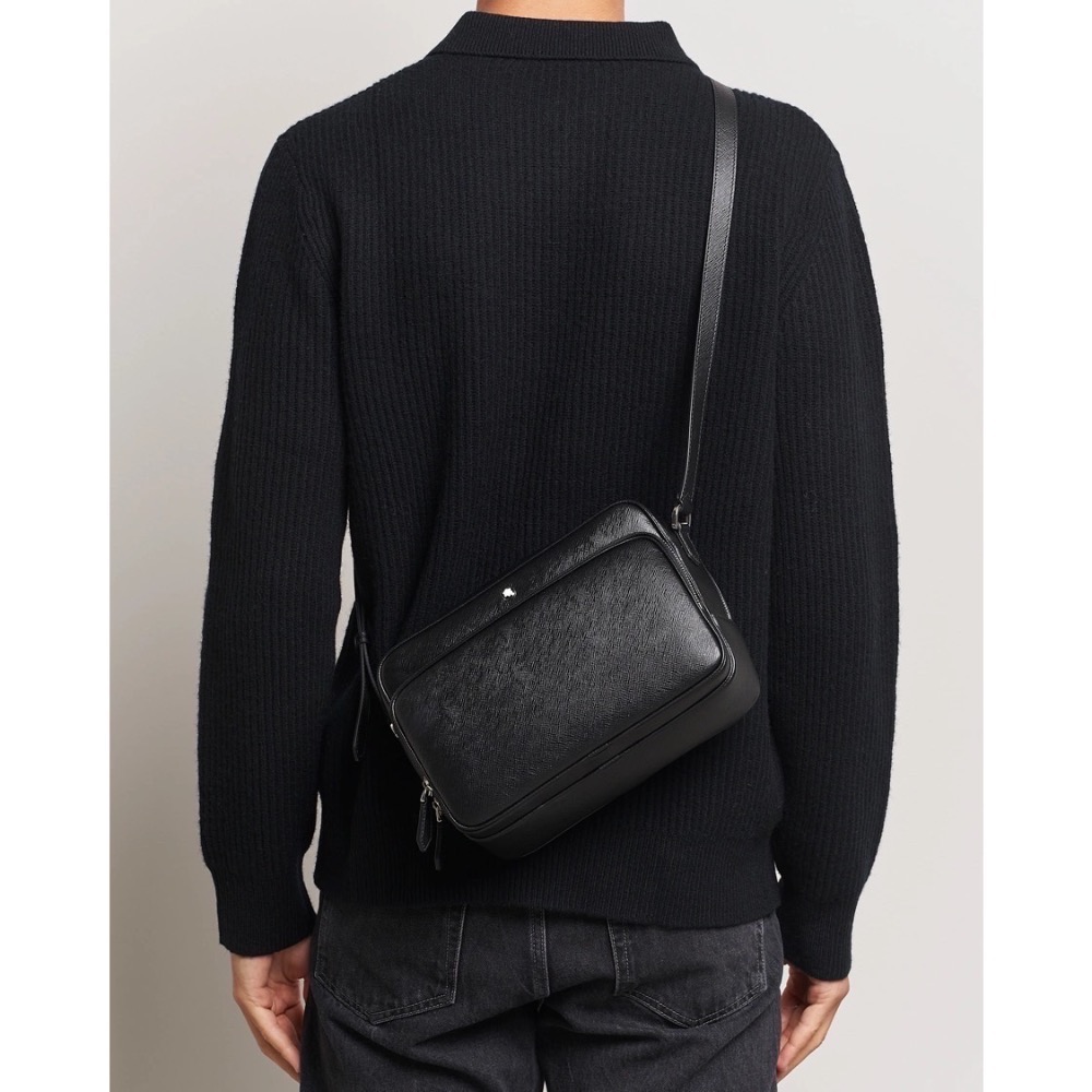 緋聞 👩🏻 MONTBLANC 萬寶龍 / 提案 / 墨子 / 黑色 / 記者包 / 採訪包 / 信差包 / 郵差包 👜-細節圖4