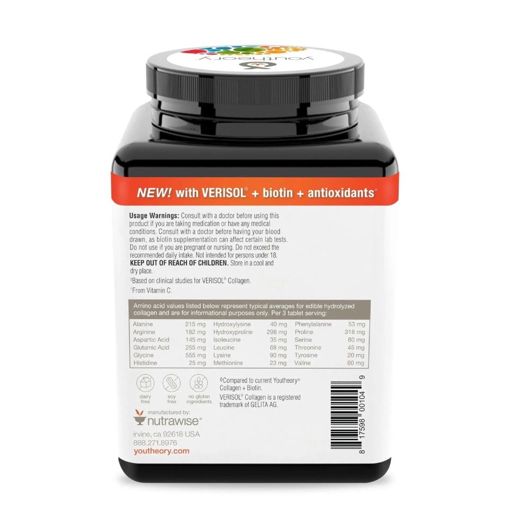 緋聞 🌺 Youtheory (年輕原理) 肌膚營養 / 專利對策 / 胜肽蛋白 / 膠原蛋白 / 生物素 /維生素 ♥️-細節圖3