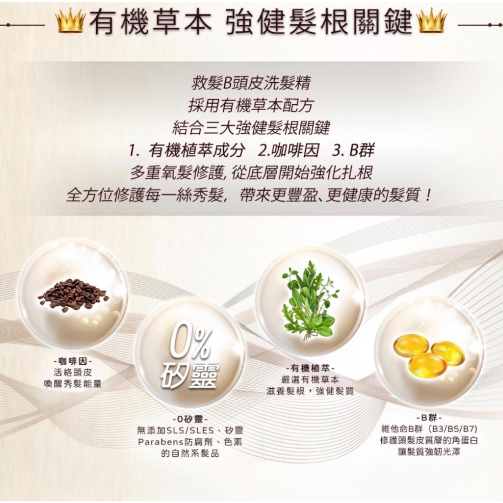 Petal Fres h救髮B咖啡因洗髮精-稀疏髮質-細節圖4