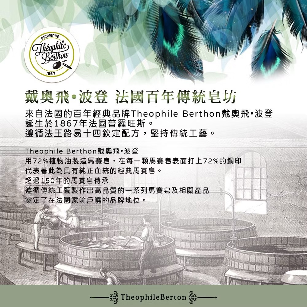 戴奧飛‧波登 馬賽皂300g-細節圖9