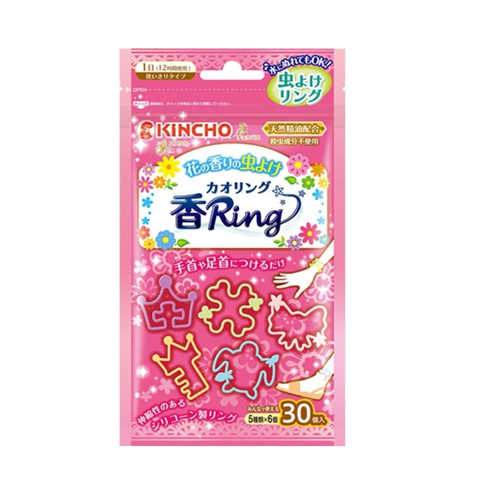 日本金鳥KINCHO多造型驅蚊蟲環30入-規格圖4