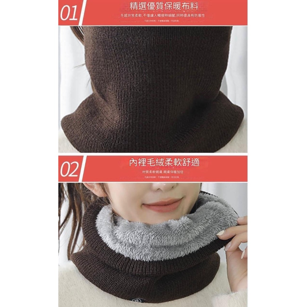 🌸LiLi CoCo🌸冬季防寒加絨加厚保暖圍巾脖套圍脖-細節圖3