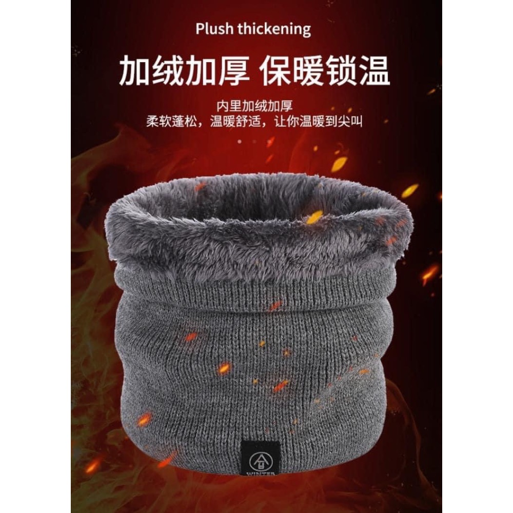 🌸LiLi CoCo🌸冬季防寒加絨加厚保暖圍巾脖套圍脖-細節圖4