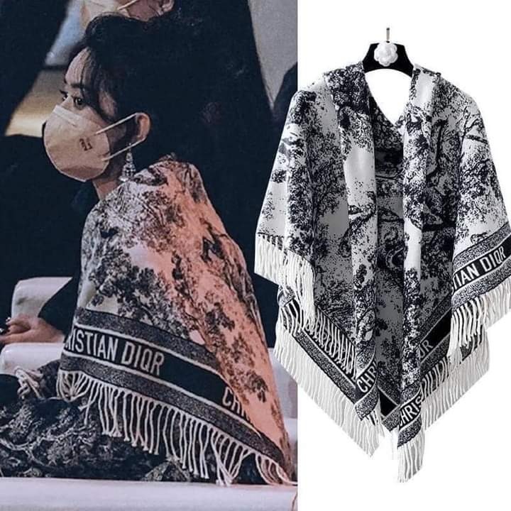 預購款_保暖長款仿羊絨流蘇圍巾-細節圖4