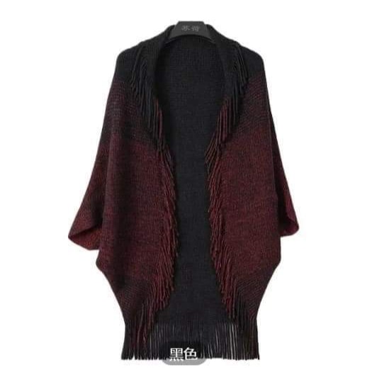 預購款_洋氣針織開衫蝙蝠披肩-規格圖5
