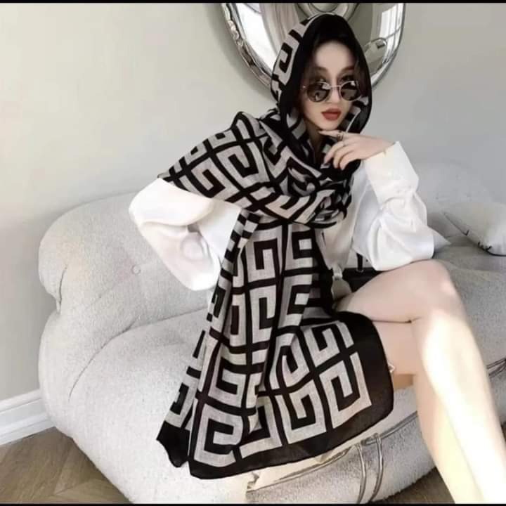 預購款_春秋棉麻保暖圍巾-細節圖2