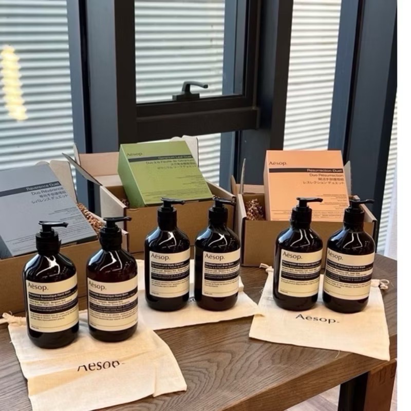 現貨秒出+預購/附專櫃包裝 🇦🇺澳洲 Aesop  500ml 兩件組 賦活 天竺葵芳香 手 清潔露 護手霜 乳液-細節圖2