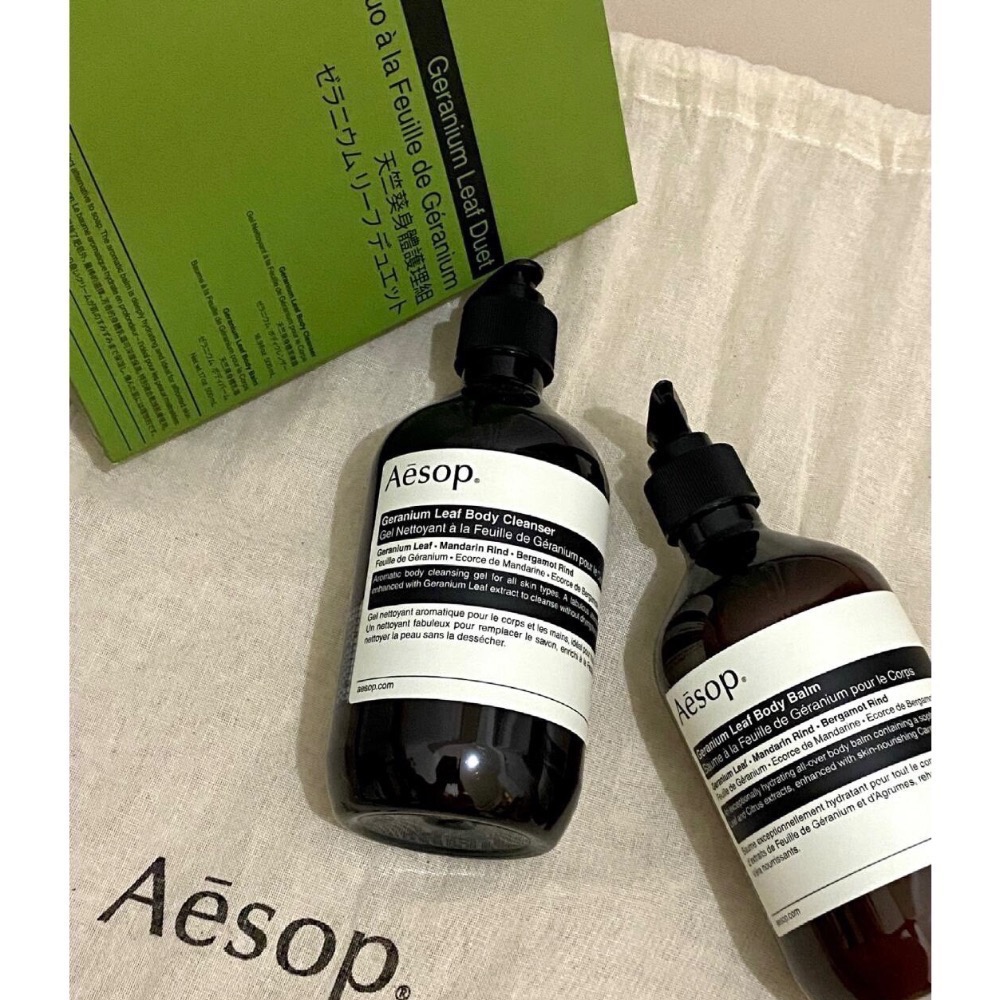 現貨秒出+預購/附專櫃包裝 🇦🇺澳洲 Aesop  500ml 兩件組 賦活 天竺葵芳香 手 清潔露 護手霜 乳液-細節圖3