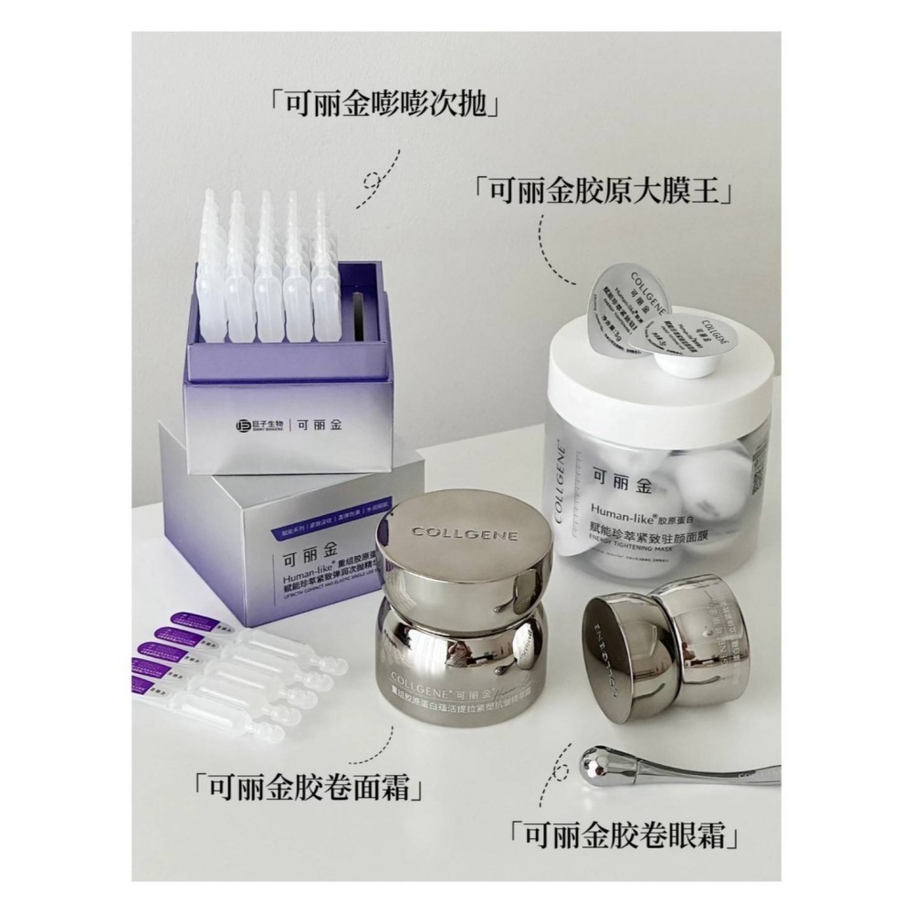 戴栗ლ可麗金大膜王 膠原蛋白塗抹面膜 嘭嘭次拋 膠卷面霜 膠卷眼霜 眼膜-細節圖7