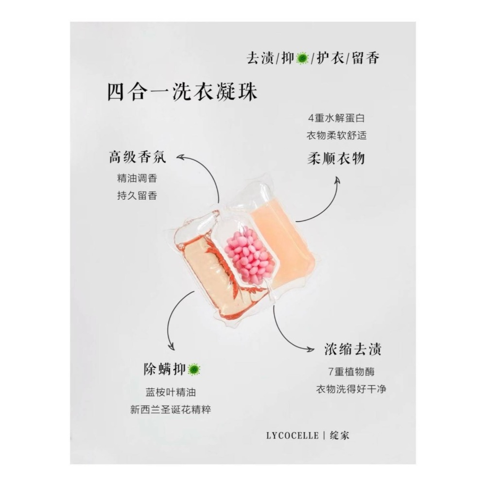 戴栗ლ綻家Lycocelle洗衣凝珠·留香珠·氣質小姐姐偽體香的秘密-細節圖3