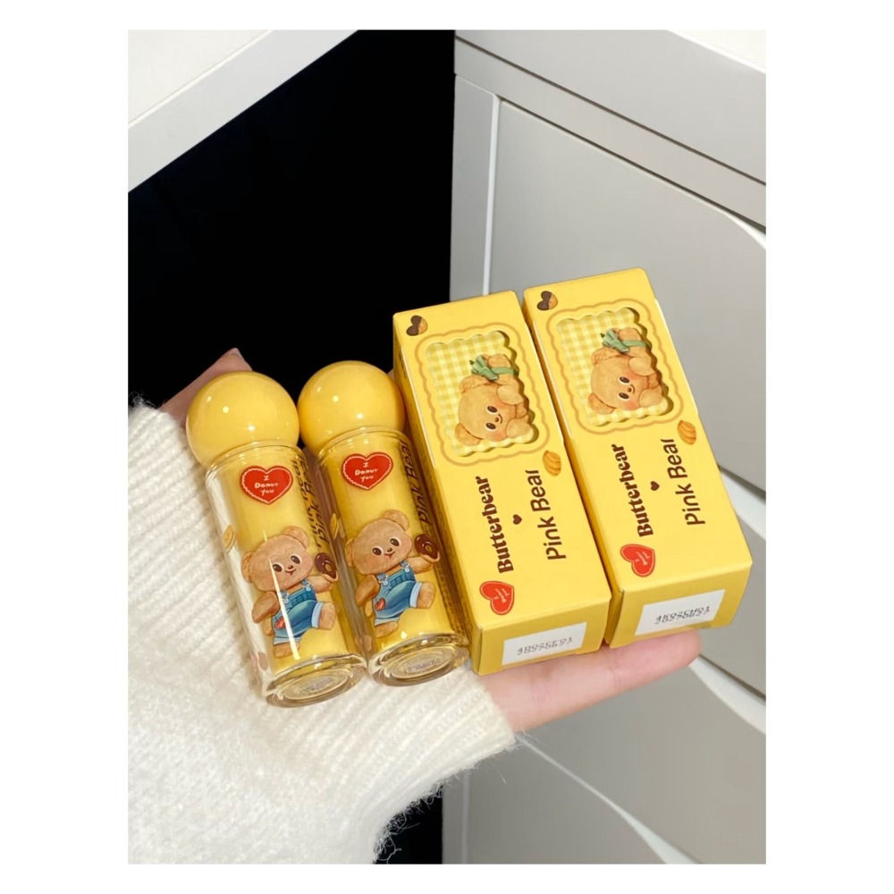 戴栗ლ皮可熊Pinkbear × 黃油小熊聯名眼影·唇泥·唇蜜·禮盒-細節圖2