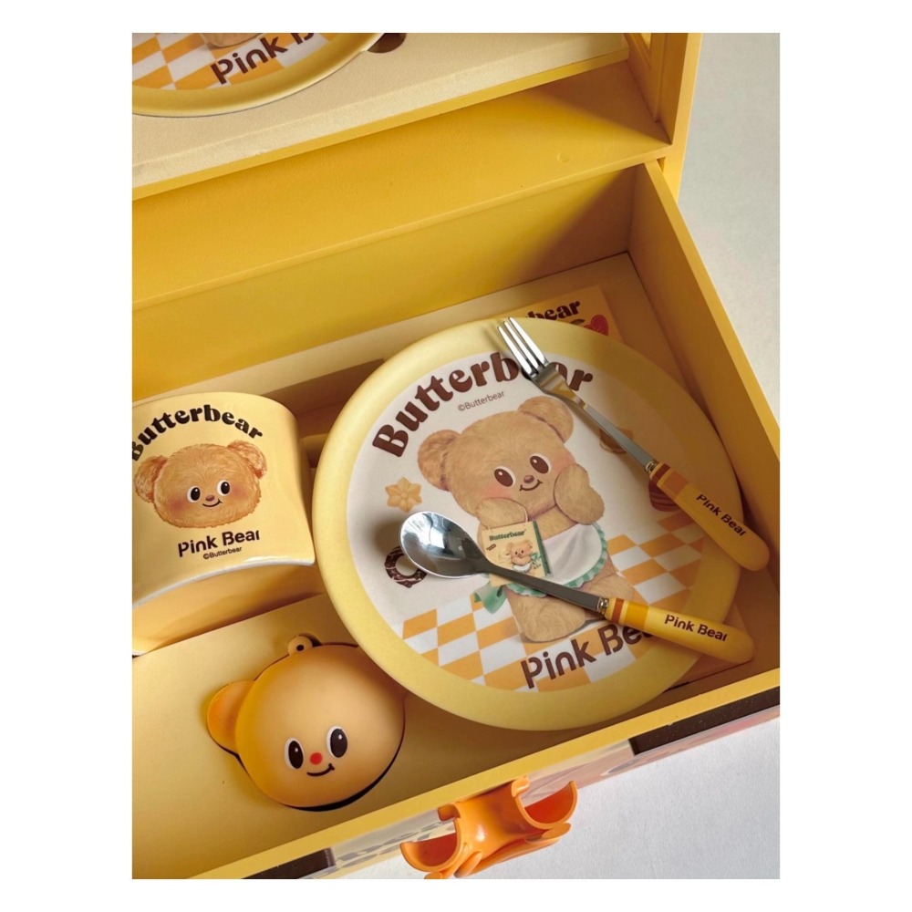 戴栗ლ皮可熊Pinkbear × 黃油小熊聯名眼影·唇泥·唇蜜·禮盒-細節圖7