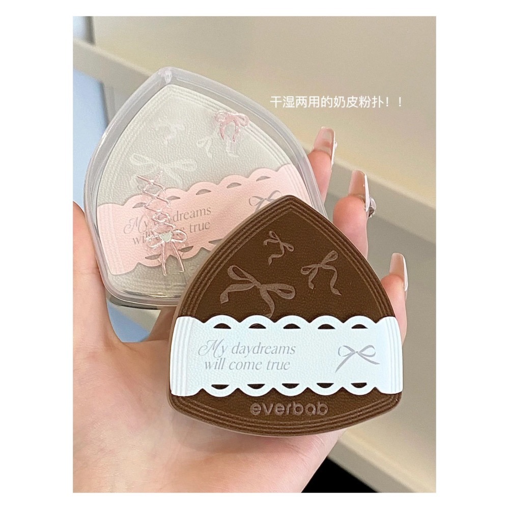 戴栗ლ艾倍拉Everbab蝴蝶結奶皮小粉撲 手指粉撲 氣墊粉撲🩰公主的全能粉撲們-細節圖5