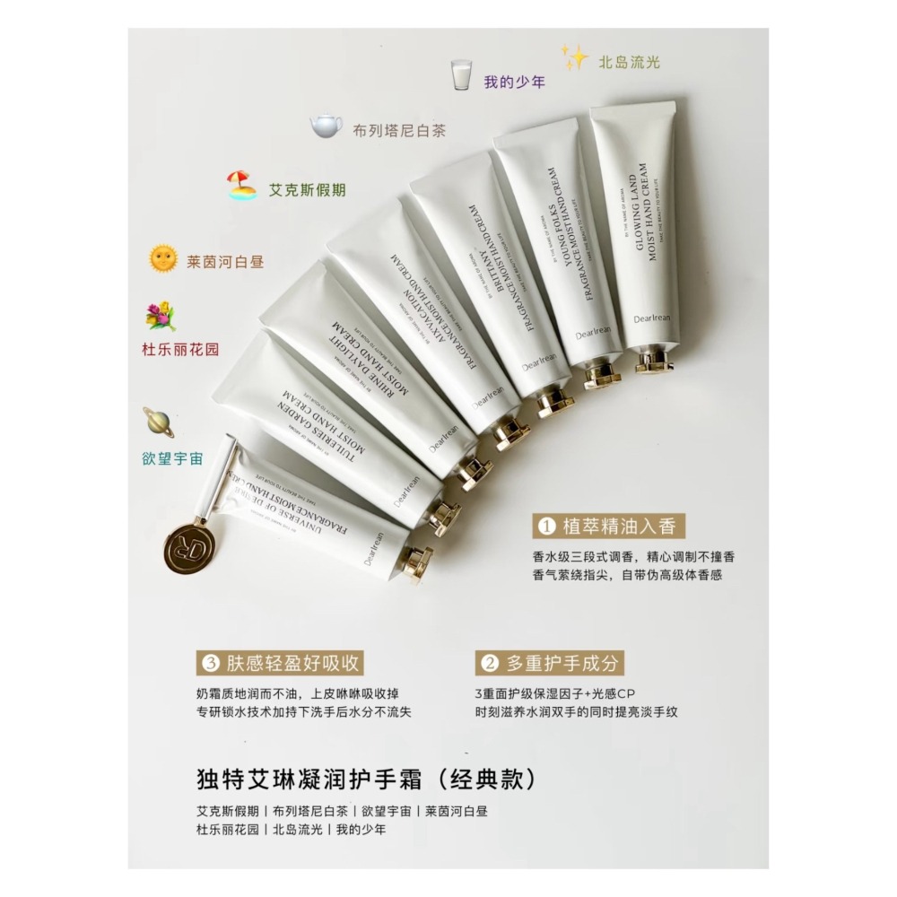 戴栗ლ獨特艾琳ᴅᴇᴀʀ ɪʀᴇᴀɴ香氛保濕護手霜35ml🫧送擠壓器-細節圖4