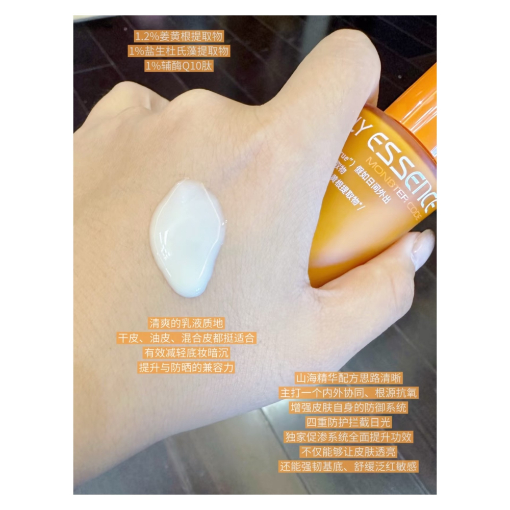 戴栗ლ野獸代碼ᴍᴏɴꜱᴛᴇʀ ᴄᴏᴅᴇ山海🏔️精華乳 D水🌊加強防曬第一站-細節圖5