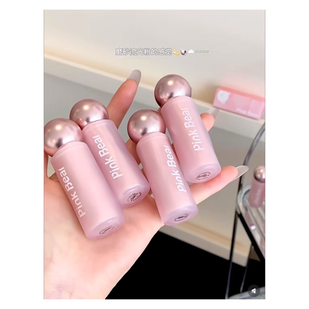 戴栗ლ 皮可熊ᴘɪɴᴋ ʙᴇᴀʀ貼貼唇泥 不沾杯 護唇精華🐻乾皮貼貼泥 柔焦感簡直不要太溫柔-細節圖2