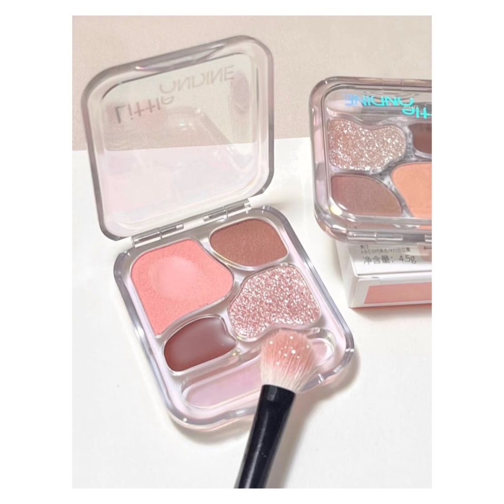 戴栗ლ 小奧汀ʟɪᴛᴛʟᴇ ᴏɴᴅɪɴᴇ四色愛豆臥蠶眼影盤🪽韓女臥蠶的神-細節圖2