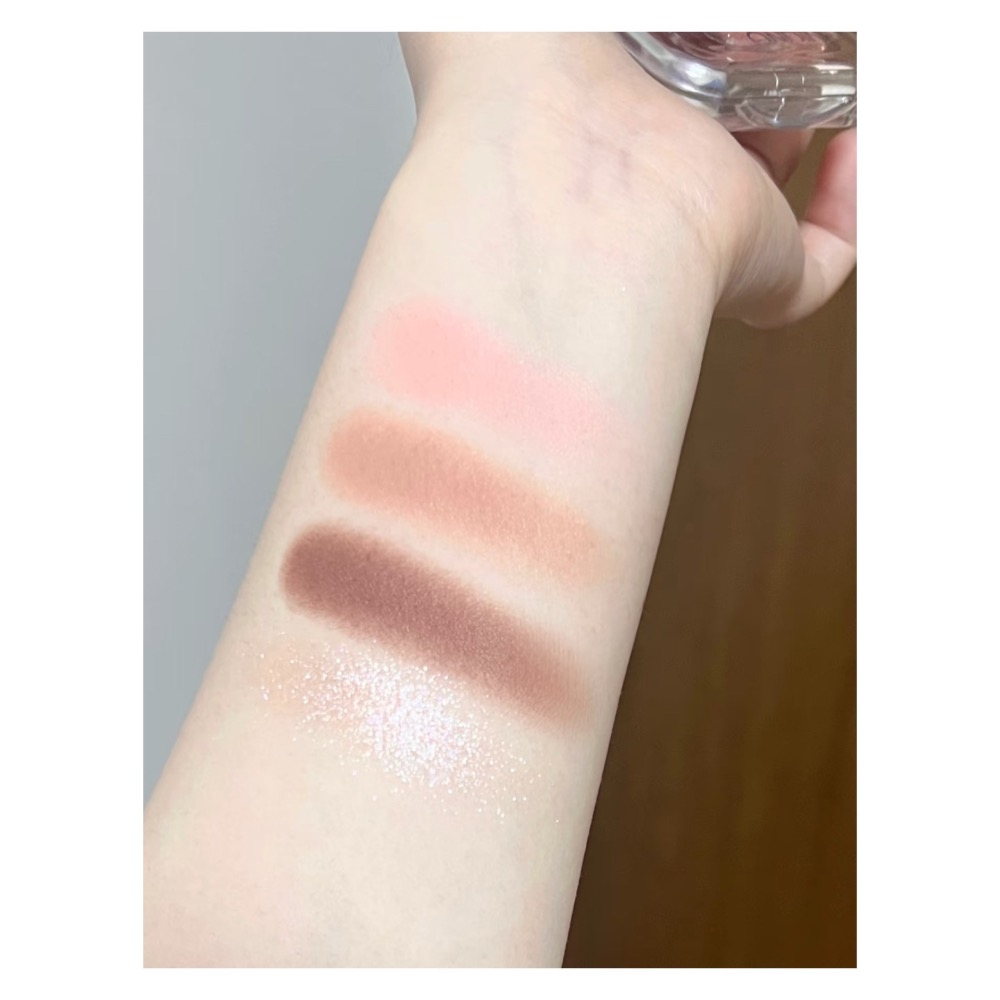 戴栗ლ 小奧汀ʟɪᴛᴛʟᴇ ᴏɴᴅɪɴᴇ四色愛豆臥蠶眼影盤🪽韓女臥蠶的神-細節圖6