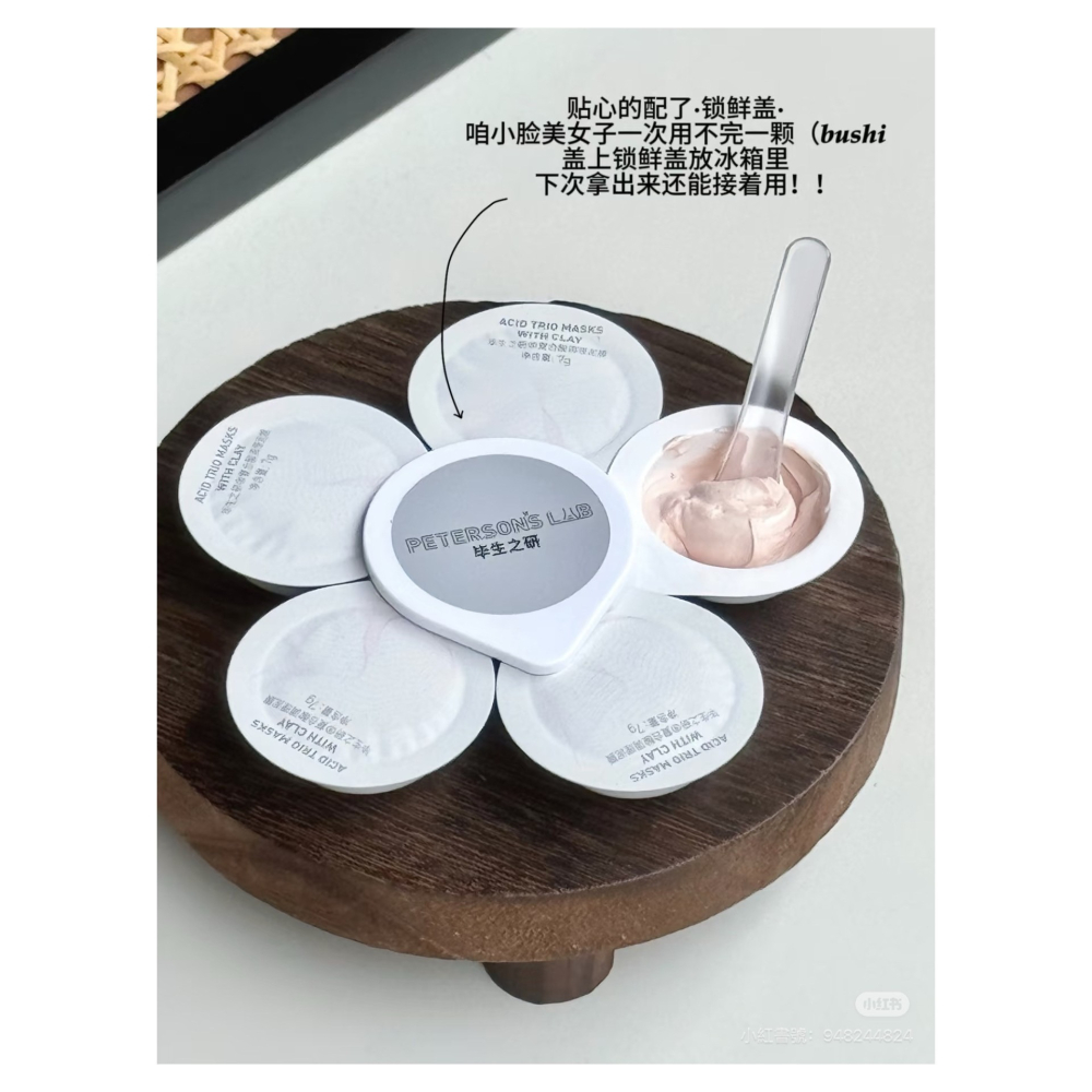 戴栗ლ 畢生之研ᴘᴇᴛᴇʀꜱᴏɴ＇ꜱ ʟᴀʙ多酸粉泥膜🧊去黑頭閉口簡直易如反掌-細節圖2