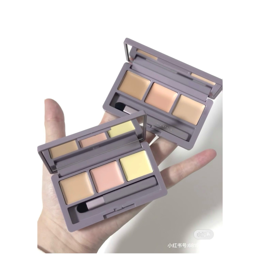 戴栗ლ 爾木萄ᴀᴍᴏʀᴛᴀʟꜱ三色遮瑕膏🪽資深熬夜黨上岸！-細節圖2