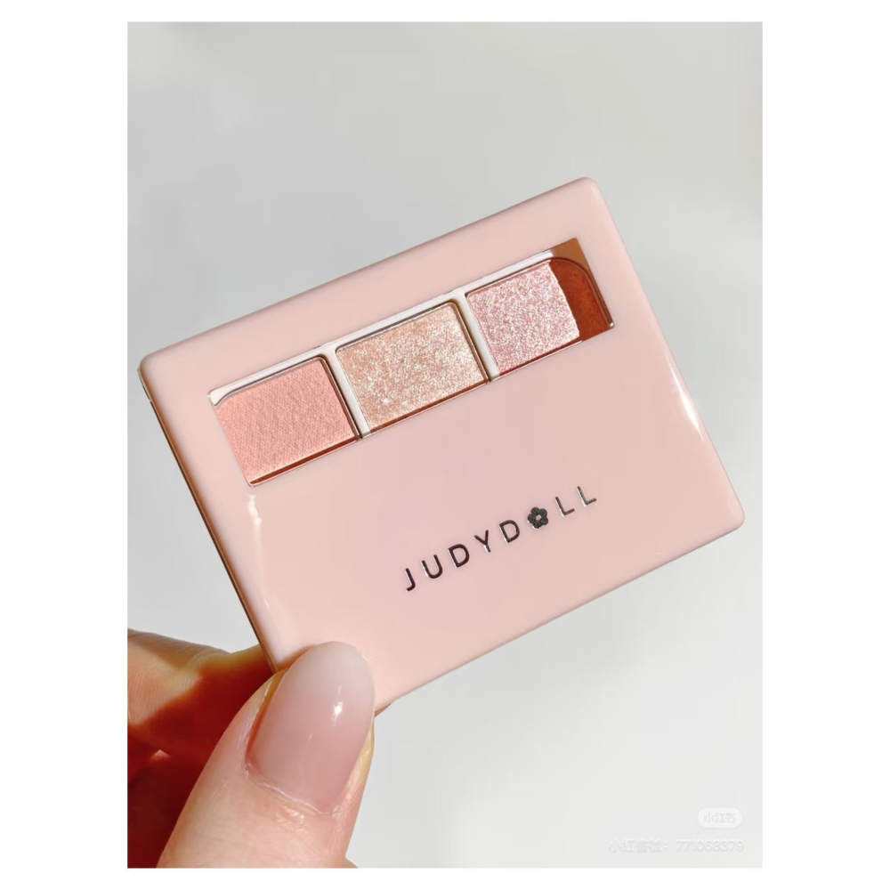 戴栗ლ 橘朵ᴊᴜᴅʏ ᴅᴏʟʟ臥蠶提亮四色眼影盤✨三秒臥蠶平地起-細節圖2