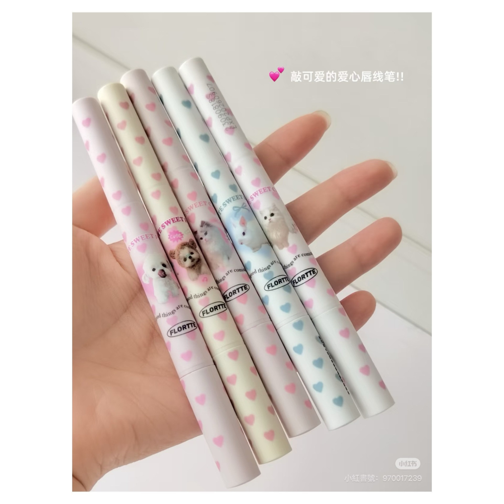 戴栗ლ 花洛莉亞ꜰʟᴏʀᴛᴛᴇ雙頭唇線筆🍓無痛改色get完美嘟嘟唇-細節圖2