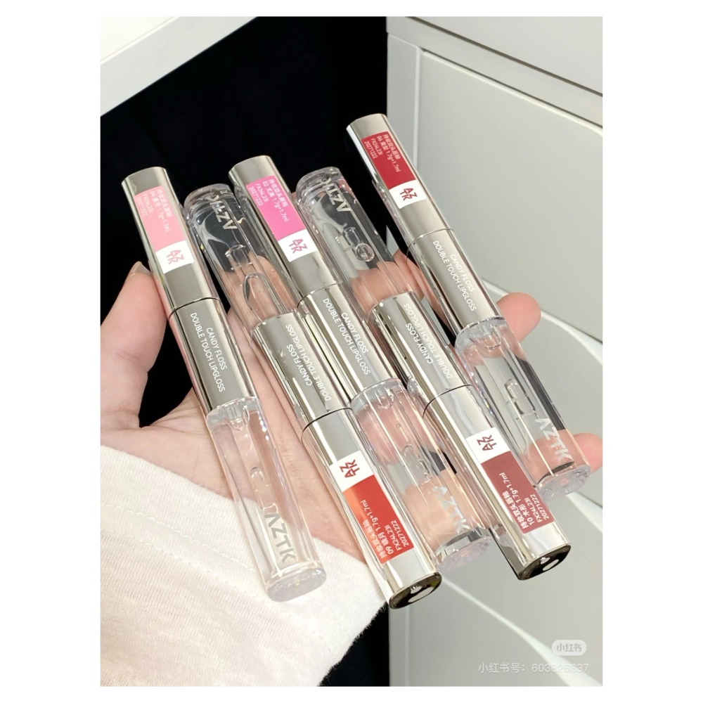 戴栗ლ AZTK/菁之雙頭唇釉🪞偽素顏の作弊神器 啞光唇泥 水光唇蜜 雨衣-細節圖2
