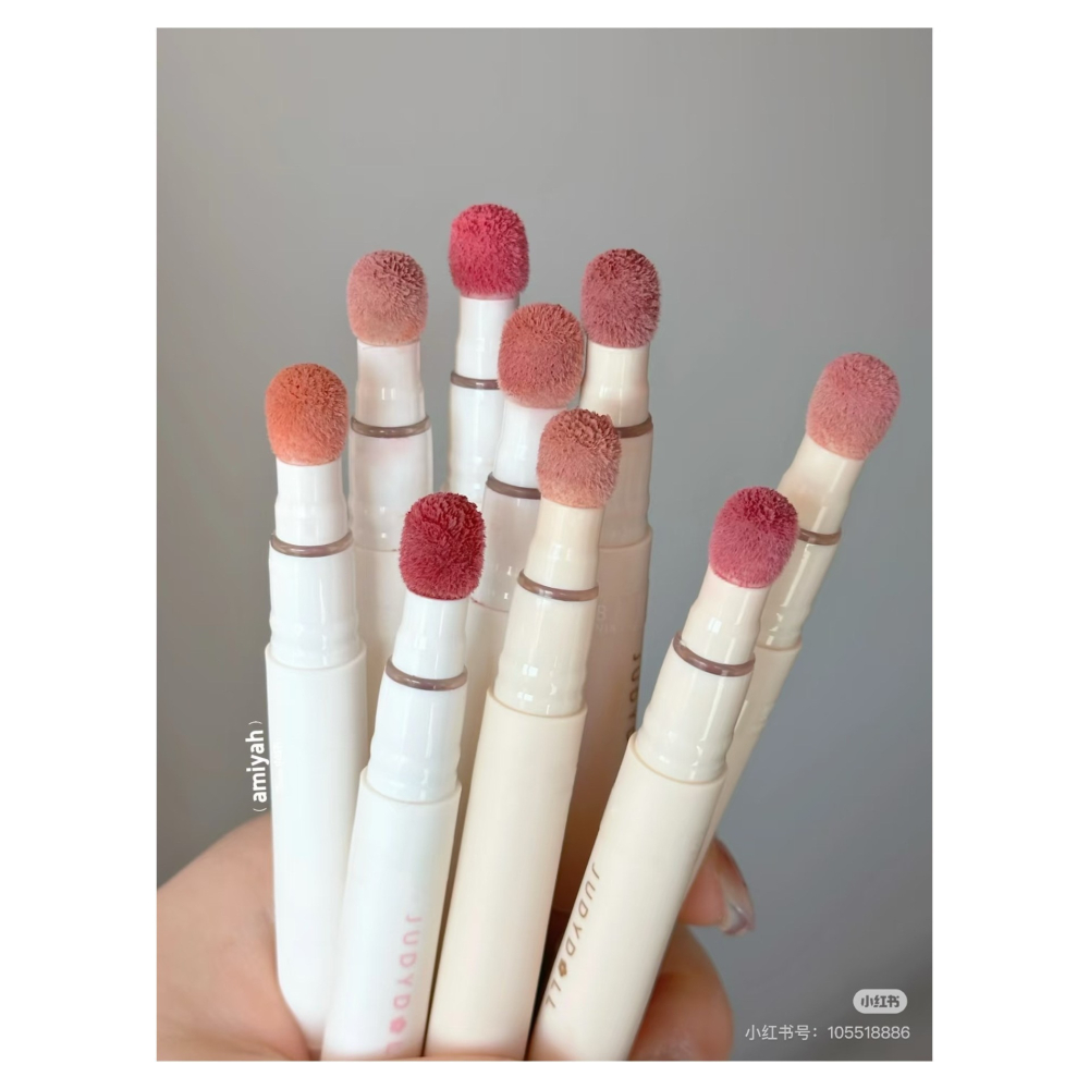 戴栗ლ 橘朵ᴊᴜᴅʏ ᴅᴏʟʟ氣墊唇粉霜🍧真沒想到這麼絲滑…又被美到了-細節圖3