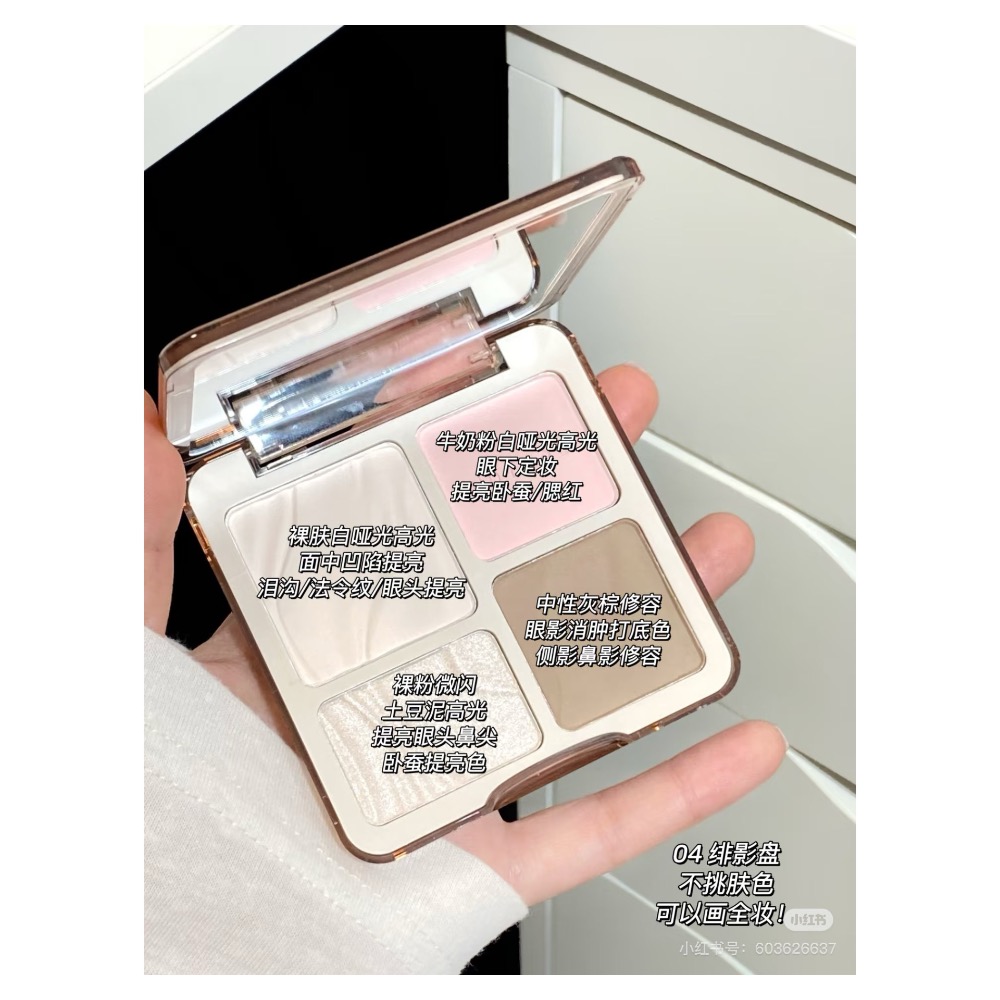 戴栗ლ 橘朵ᴊᴜᴅʏ ᴅᴏʟʟ 高光修容一體盤3.0 ✨古希臘掌管骨相的神 …-細節圖6