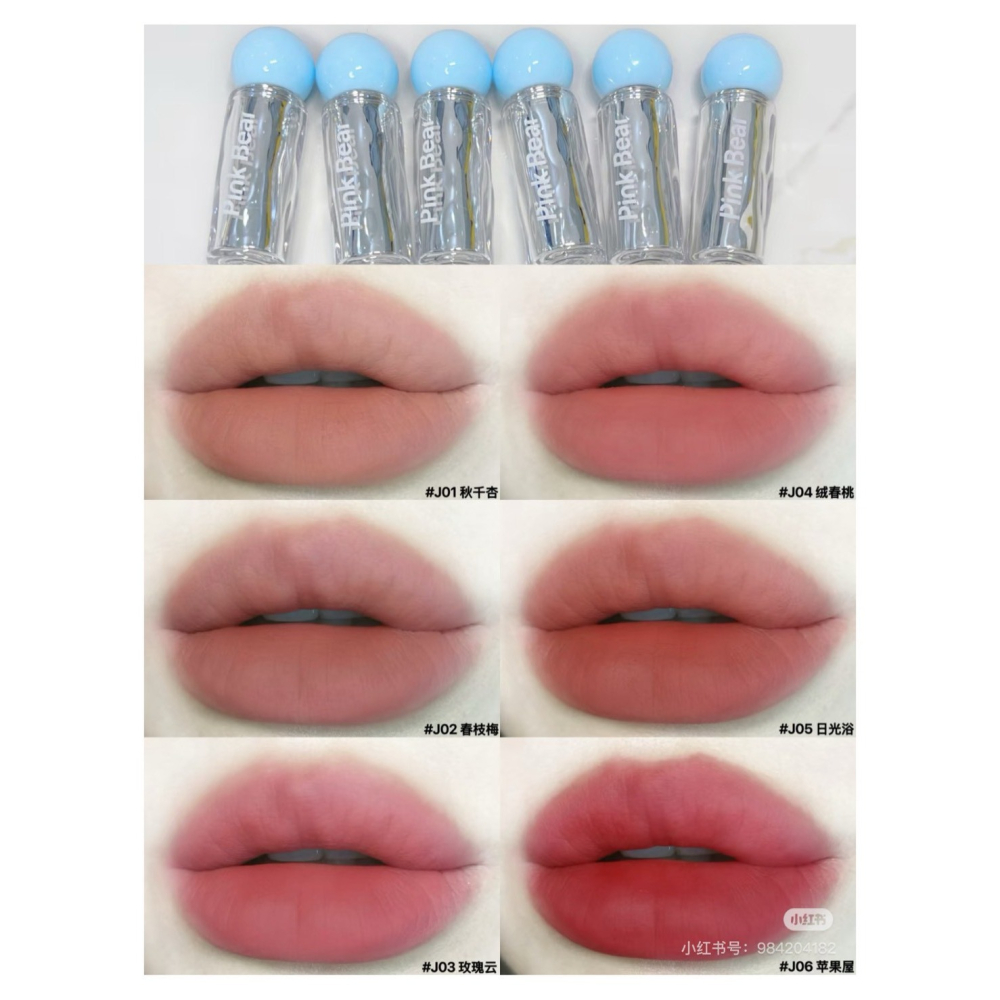 戴栗ლ 皮可熊ᴘɪɴᴋʙᴇᴀʀ柔霧爆水唇泥🧊乾唇人的爆水唇泥-細節圖9