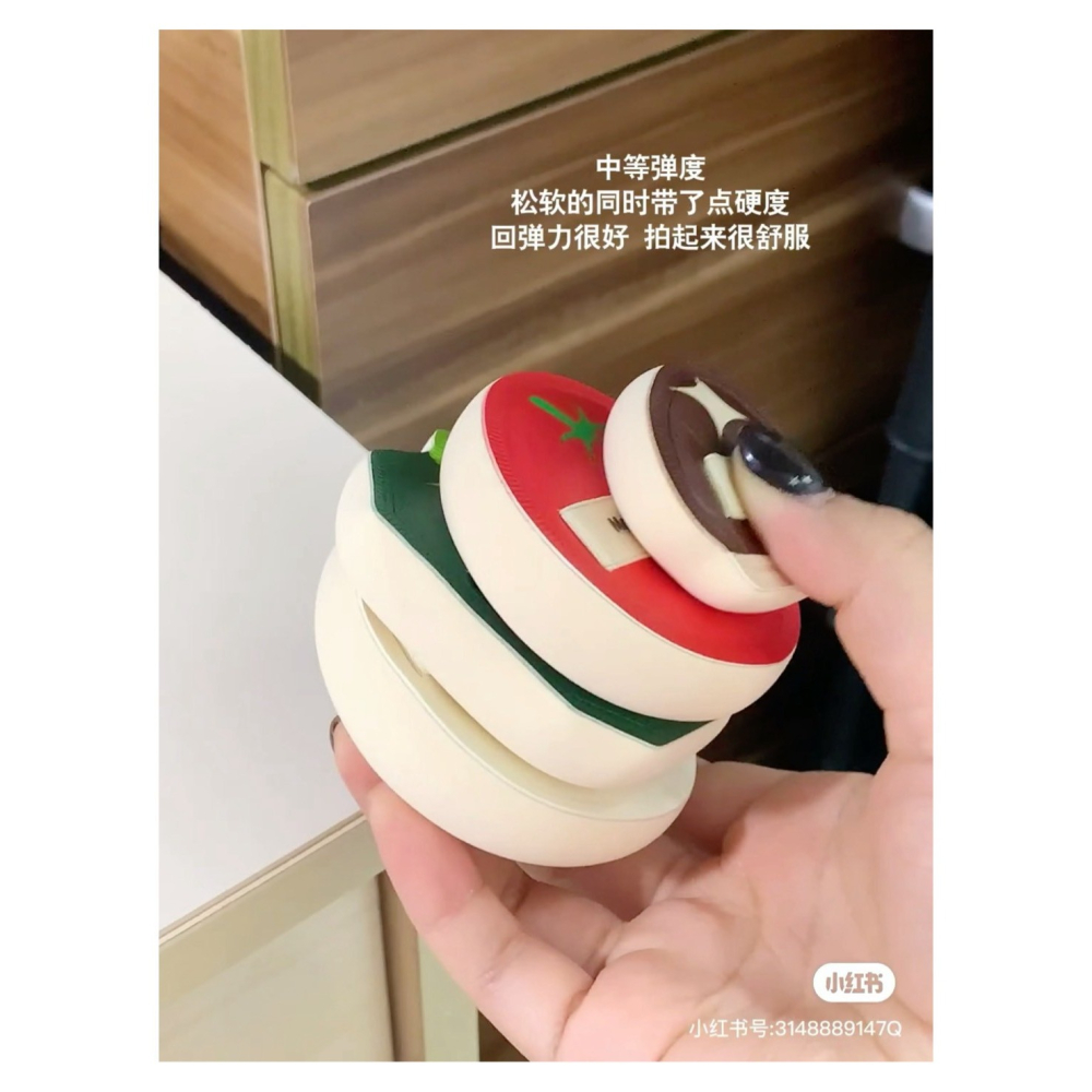 戴栗ლ 毛吉吉ᴍᴏᴍᴏ＇ꜱ ꜱʜᴏᴘ便當系列粉撲🍱實用與可愛並存-細節圖8