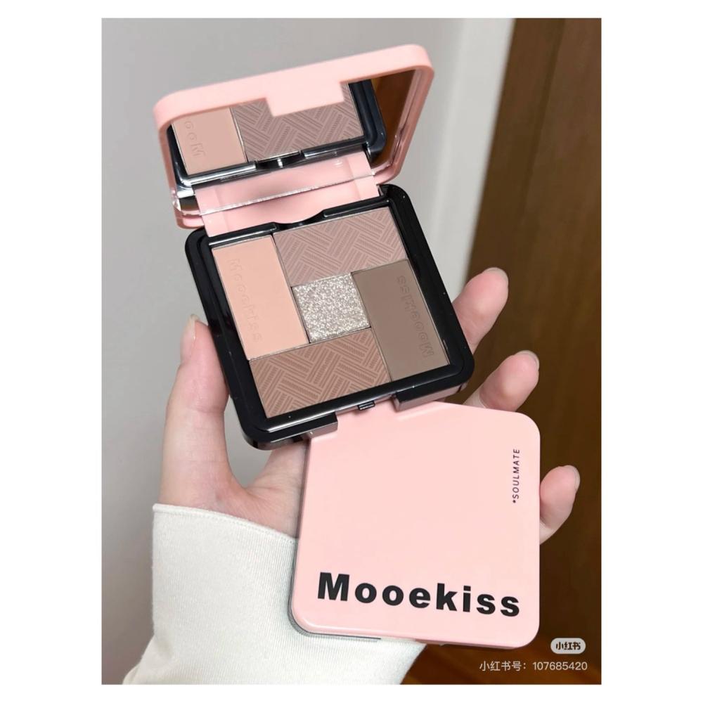 戴栗ლ 木珂詩ᴍᴏᴏᴇᴋɪꜱꜱ五色眼影盤🧺古希臘掌管清透的神-細節圖2