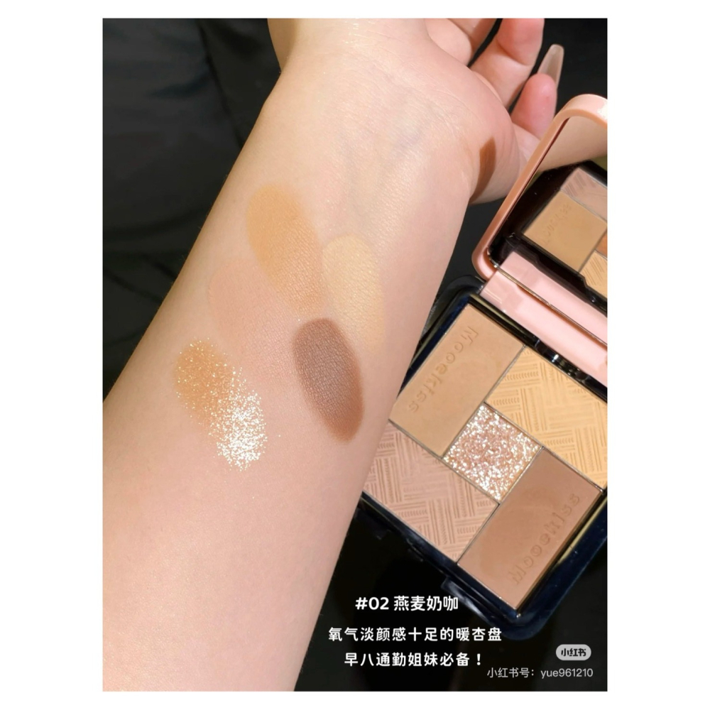 戴栗ლ 木珂詩ᴍᴏᴏᴇᴋɪꜱꜱ五色眼影盤🧺古希臘掌管清透的神-細節圖6