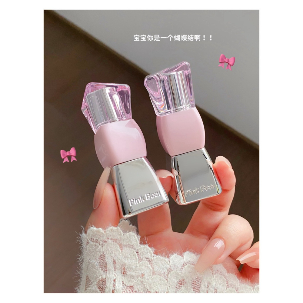 戴栗ლ 皮可熊ᴘɪɴᴋʙᴇᴀʀ水繃帶 水精華口紅2.0🧊乾唇命定！清透水潤玻璃唇-細節圖2