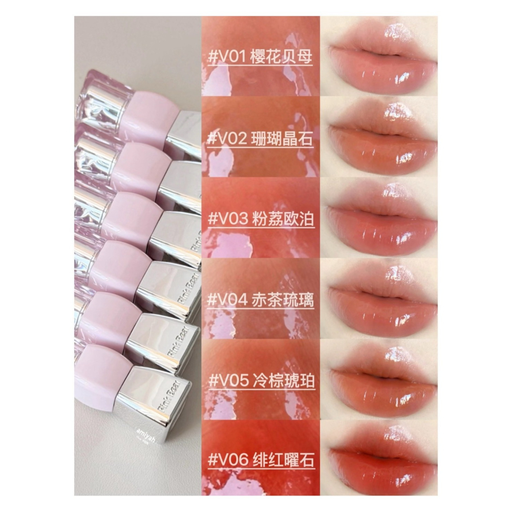 戴栗ლ 皮可熊ᴘɪɴᴋʙᴇᴀʀ水繃帶 水精華口紅2.0🧊乾唇命定！清透水潤玻璃唇-細節圖8