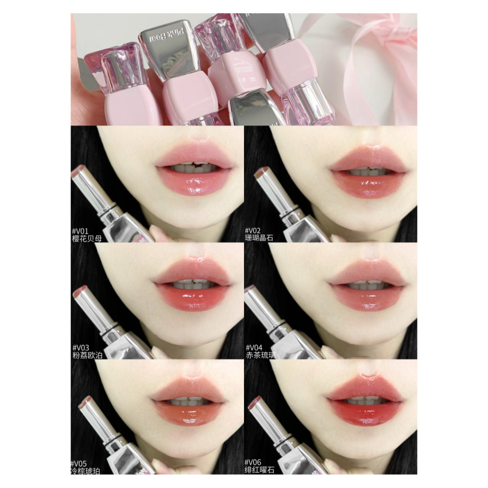 戴栗ლ 皮可熊ᴘɪɴᴋʙᴇᴀʀ水繃帶 水精華口紅2.0🧊乾唇命定！清透水潤玻璃唇-細節圖9