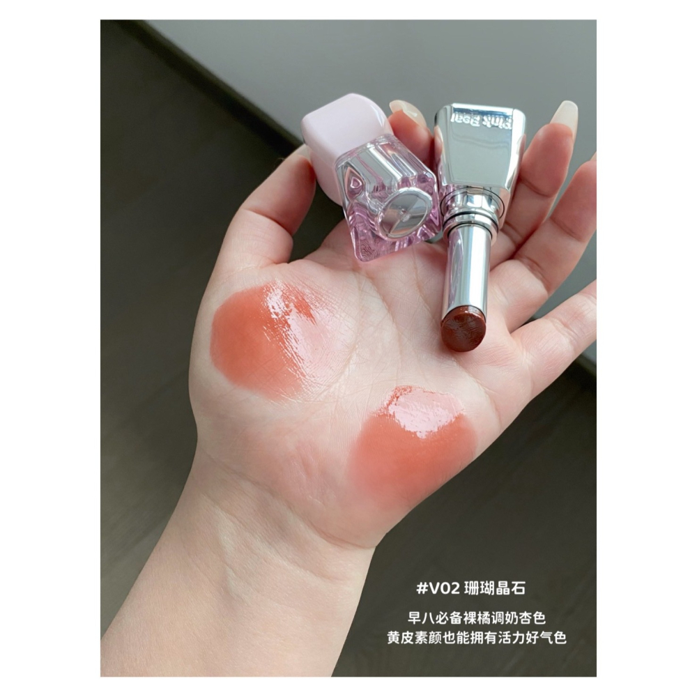 戴栗ლ 皮可熊ᴘɪɴᴋʙᴇᴀʀ水繃帶 水精華口紅2.0🧊乾唇命定！清透水潤玻璃唇-細節圖11