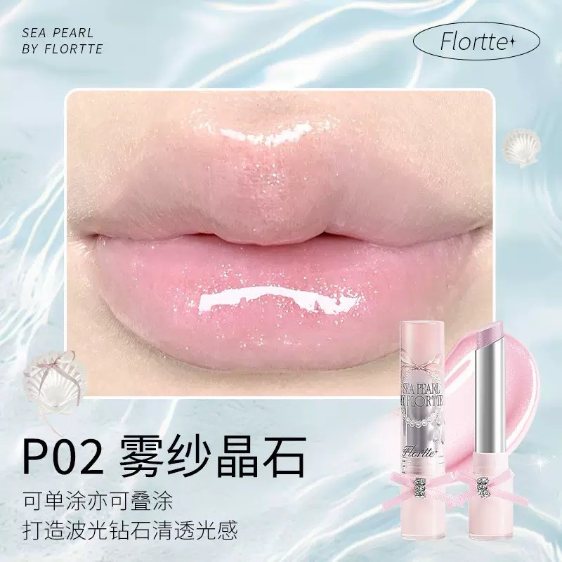 戴栗ლ 花洛莉亞ꜰʟᴏʀᴛᴛᴇ玻璃海系列固體唇蜜🐚-規格圖10