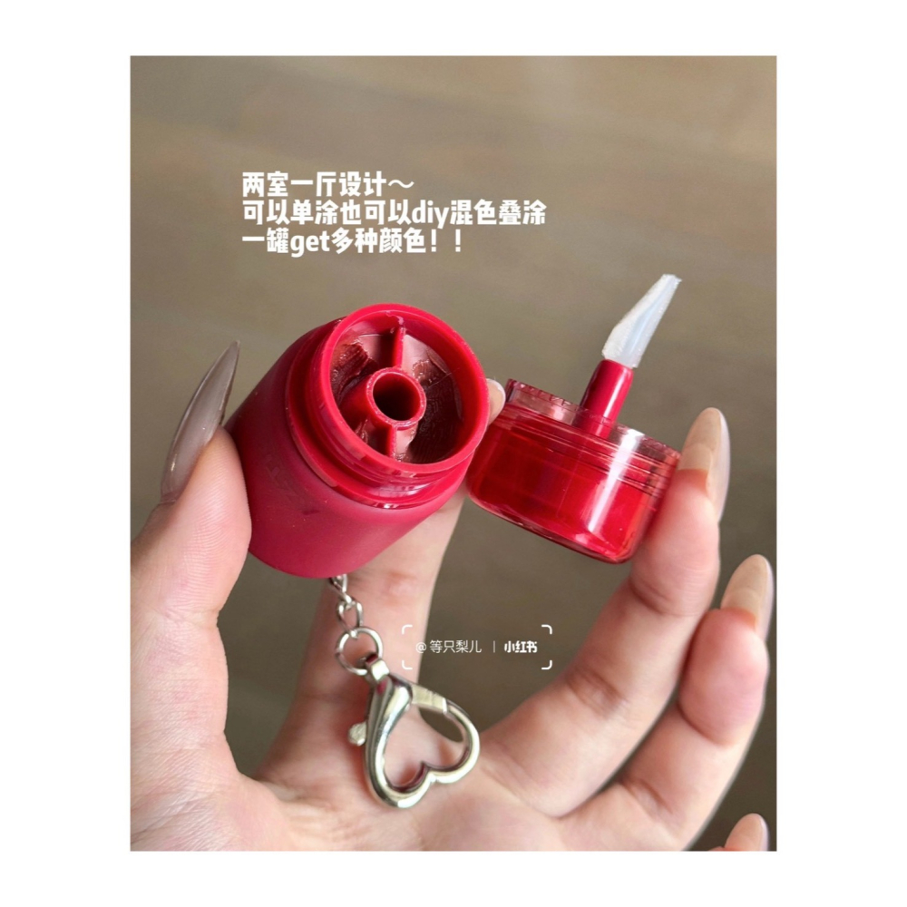 戴栗ლ AZTK/菁之隨性行雙色唇凍🍧雙色調色盤唇凍🫧承包夏日絕美嘟嘟唇 不沾杯-細節圖2