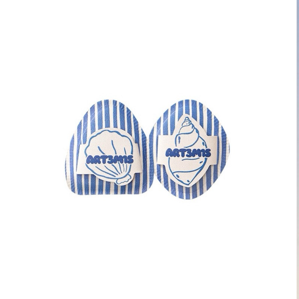 戴栗ლ 凹凸迷思𝗮𝗿𝘁𝟯𝗺𝟭𝘀海洋物語🌴🌊棉花糖粉撲 麵包海星 凸鼻子 平果果 嘿嘿黑-規格圖11