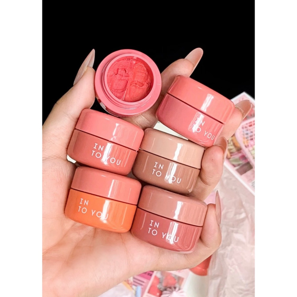 戴栗ლ Into You心慕與你雙拼唇泥 水光 啞光 多用 唇頰🥰一罐三色✨唇泥自由了！-細節圖2